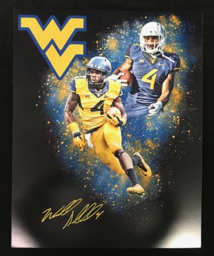 West Virgina Mountaineers Wendell Smallwood Autographed 16x20 Photo
