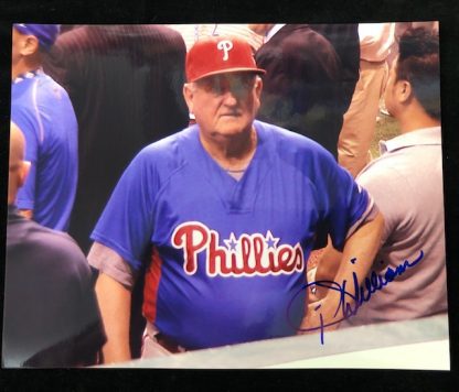 Philadelphia Phillies Jimy Williams Autographed 8x10 Photo