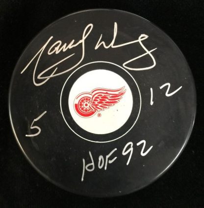 Detroit Red Wings Marcel Dionne Autographed Puck