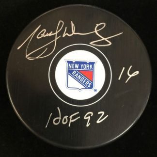 New York Rangers Marcel Dionne Autographed Puck