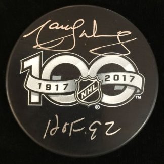NHL 100 Greatest Marcel Dionne Autographed Puck