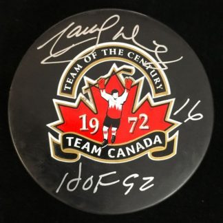 Team Canada Marcel Dionne Autographed Puck
