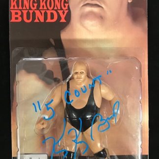 WWF King Kong Bundy Autographed Legends of Wrestling Figure