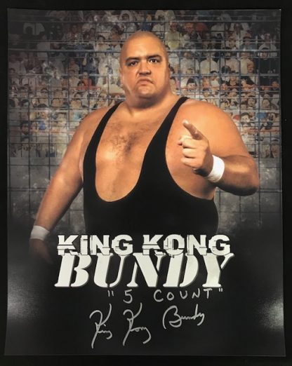 WWF King Kong Bundy Autographed 16x20