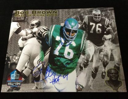 Philadelphia Eagles Bob Brown Autographed Photo