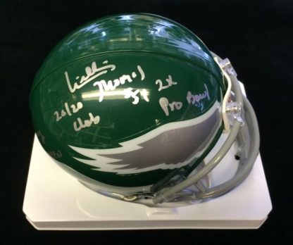 Philadelphia Eagles William Thomas Autographed Miini Helmet