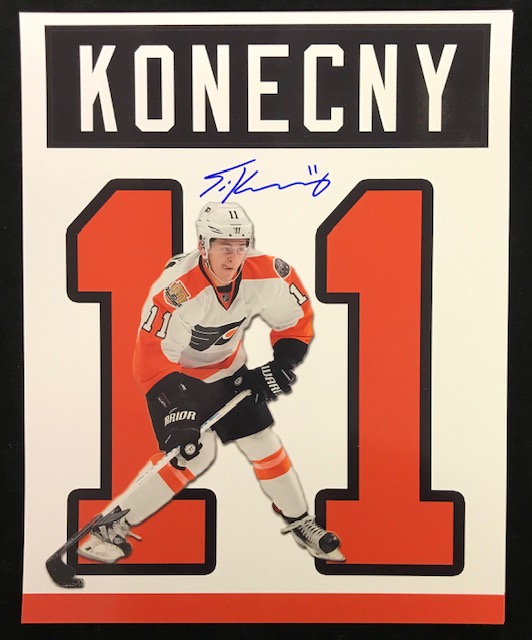 Travis Konecny Philadelphia Flyers Autographed Fanatics Authentic