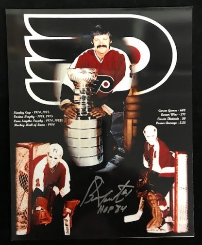 Philadelphia Flyers Bernie Parent Autographed 8x10 Photo