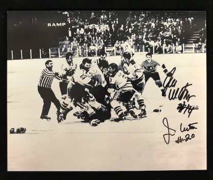 Philadelphia Flyers Jim and Joe Watson Autographed 8x10 Photo