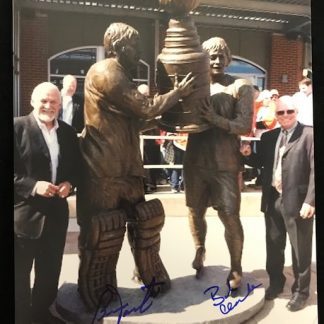 Philadelphia Flyers Bernie Parent and Bobby Clarke Autographed 8x10 Photo