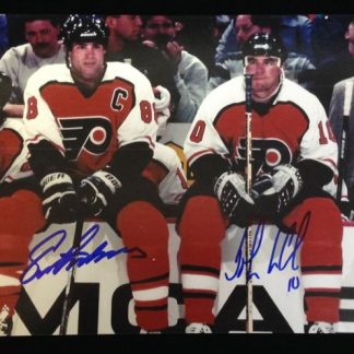 Philadelphia Flyers John LeClair & Eric Lindros Autographed Photo