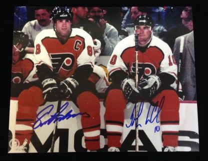 Philadelphia Flyers John LeClair & Eric Lindros Autographed Photo