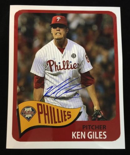 Philadelphia Phillies Ken Giles Autographed Photo