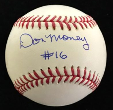 Philadelphia Phillies Don Money Autographed Baseball