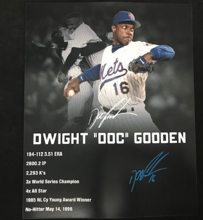 New York Mets Dwight Gooden Autographed 16 x 20
