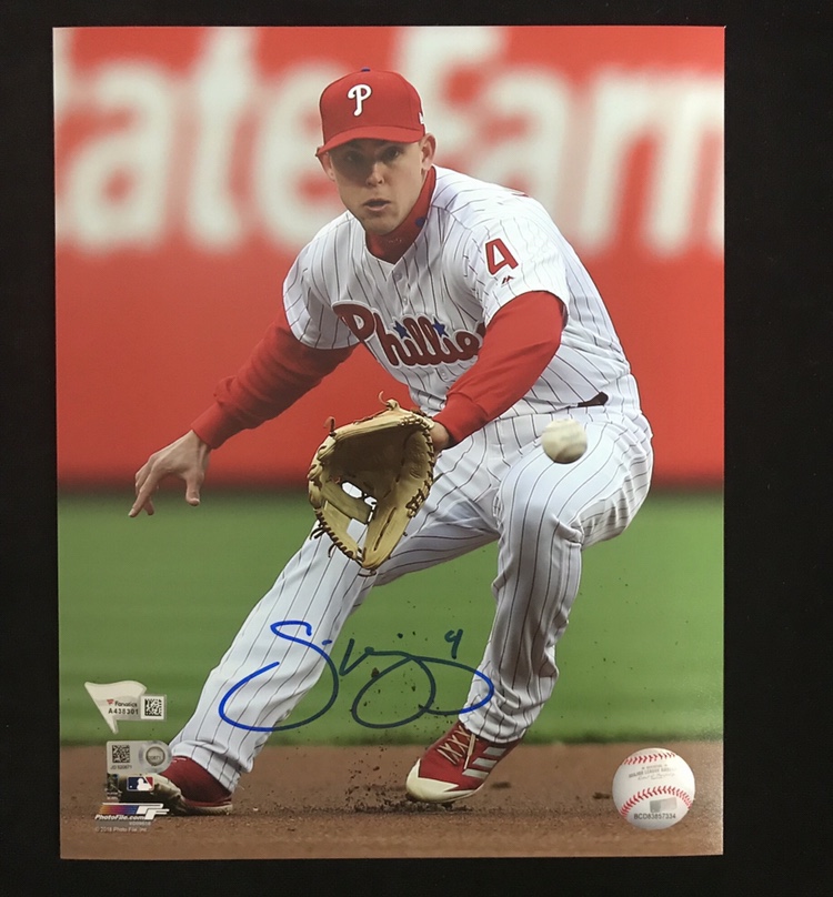 Philadelphia Phillies Scott Kingery Autographed 16 x 20 - Carls