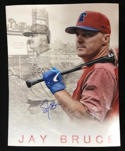 Philadelphia Phillies Jay Bruce Autographed 16 x 20