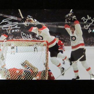 Philadelphia Flyers Leach, Clarke & Barber Autographed Photo