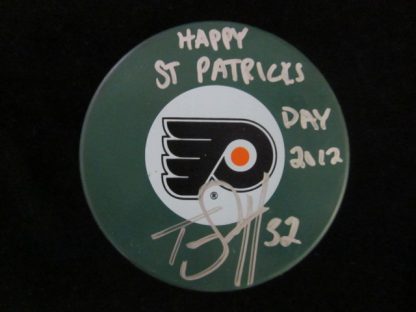 Philadelphia Flyers Tom Sestito Autographed Puck