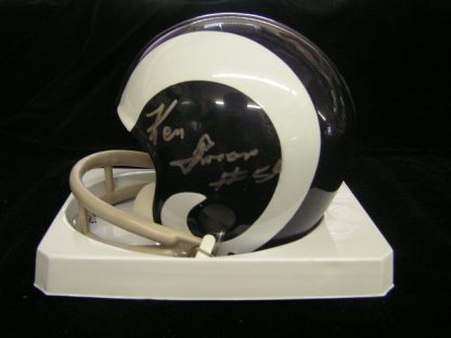 Los Angles Rams Ken Iman Autographed Mini Helmet