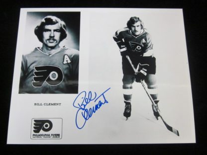 Philadelphia Flyers Bill Clement Autographed Photo