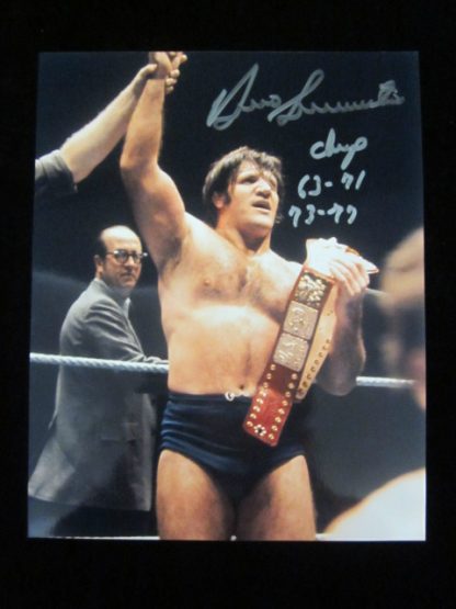 WWF Champion Bruno Sammartino Autographed Photo