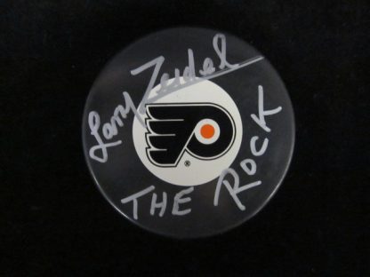 Philadelphia Flyers Larry Zeidel Autographed Puck