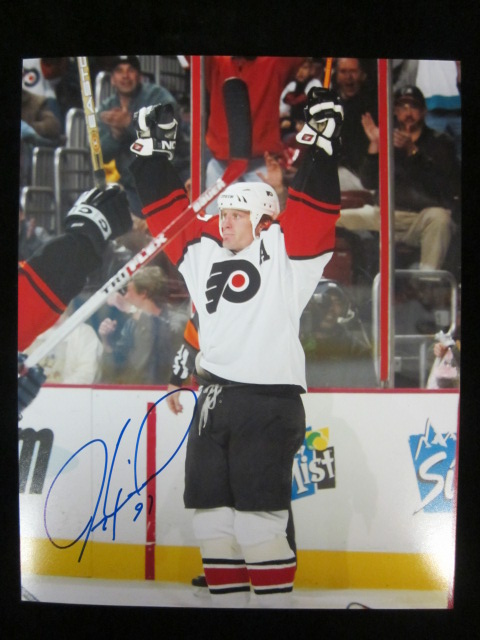 Philadelphia Flyers Jeremy Roenick Autographed Photo - Carls Cards ...