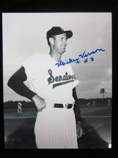 Washington Senators Mickey Vernon Autographed Photo