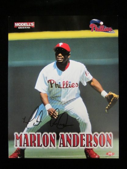 Philadelphia Phillies Marlon Anderson Autographed Photo