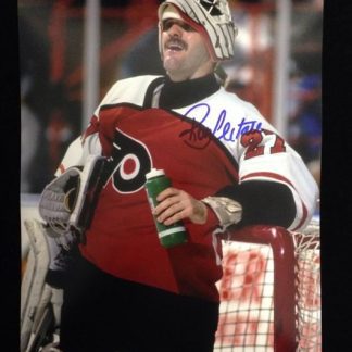 Ron Hextall Philadelphia Flyers Autographed Kick Save 8x10 Photo