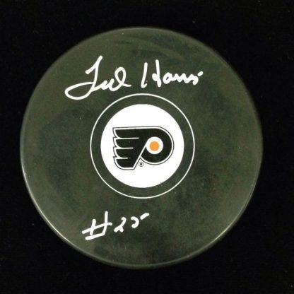 Philadelphia Flyers Ted Harris Autographed Puck