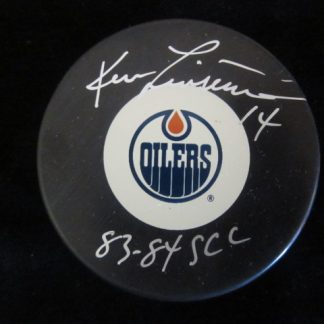 Edmonton Oilers Ken Linseman Autographed Puck