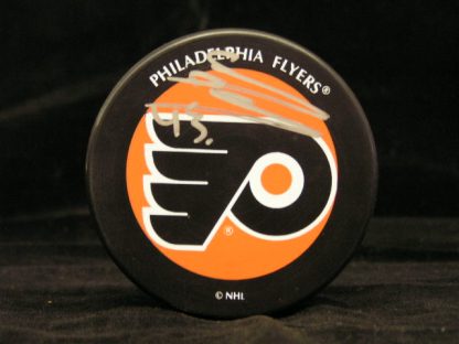 Philadelphia Flyers Andy Delmore Autographed Puck