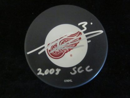 Detriot Red Wings Andreas Lilja Autographed Puck