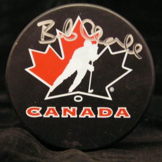 Team Canada Bob Clarke Autographed Puck