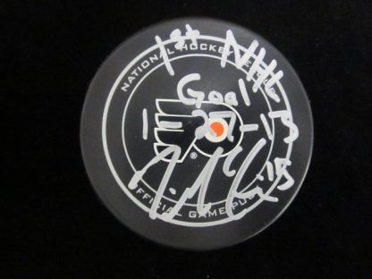 Philadelphia Flyers Tye McGinn Autographed Puck