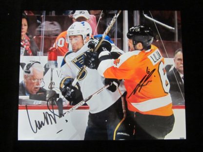 Philadelphia Flyers Lou Nolan and Andres Lilja Autographed Photo