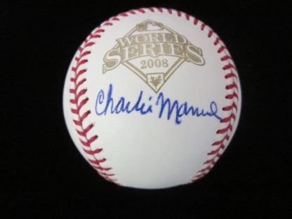 Philadelphia Phillies Charlie Manuel Autographed Baseball