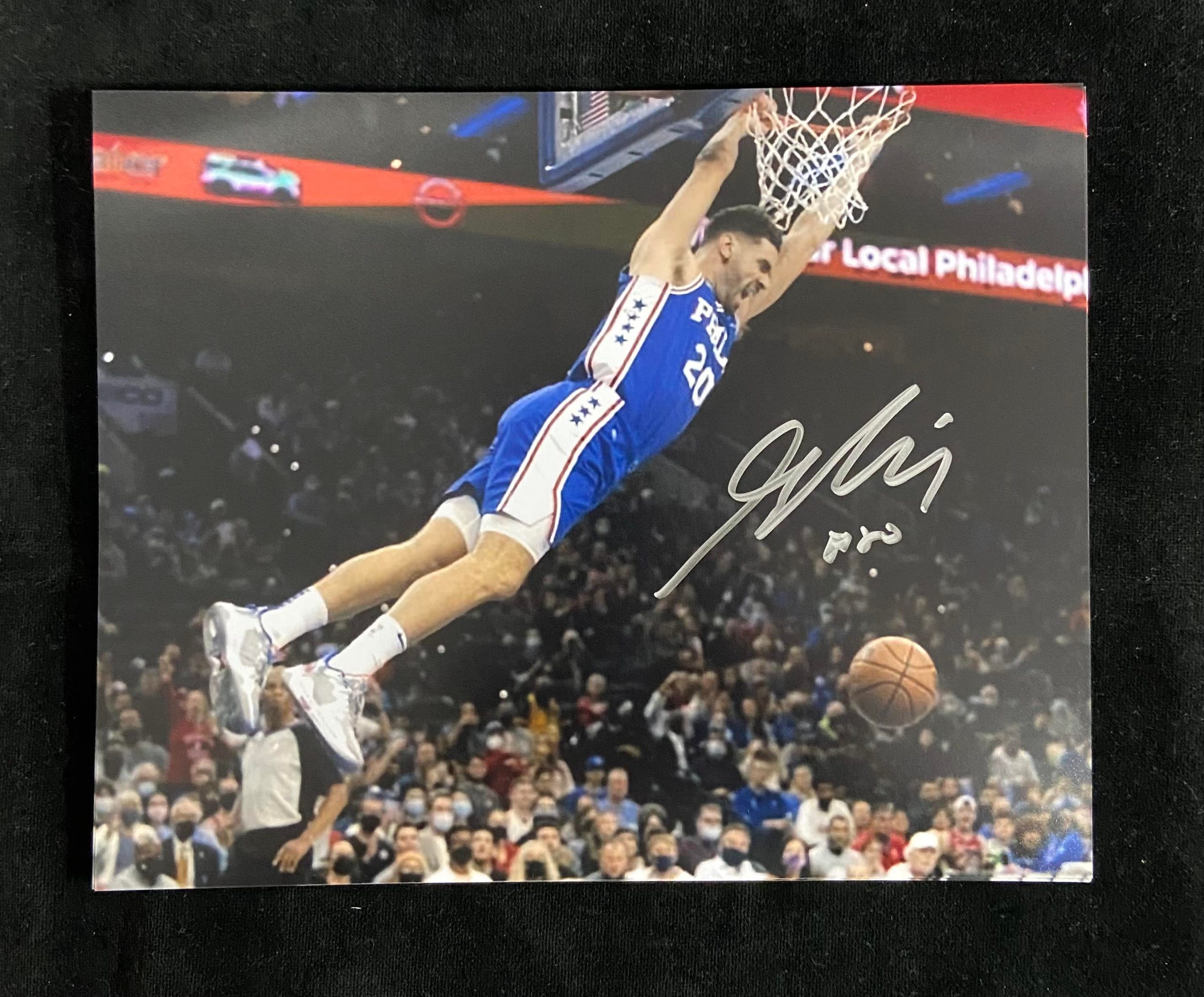 Philadelphia 76ers Georges Niang Autographed 8x10 Photo - Carls