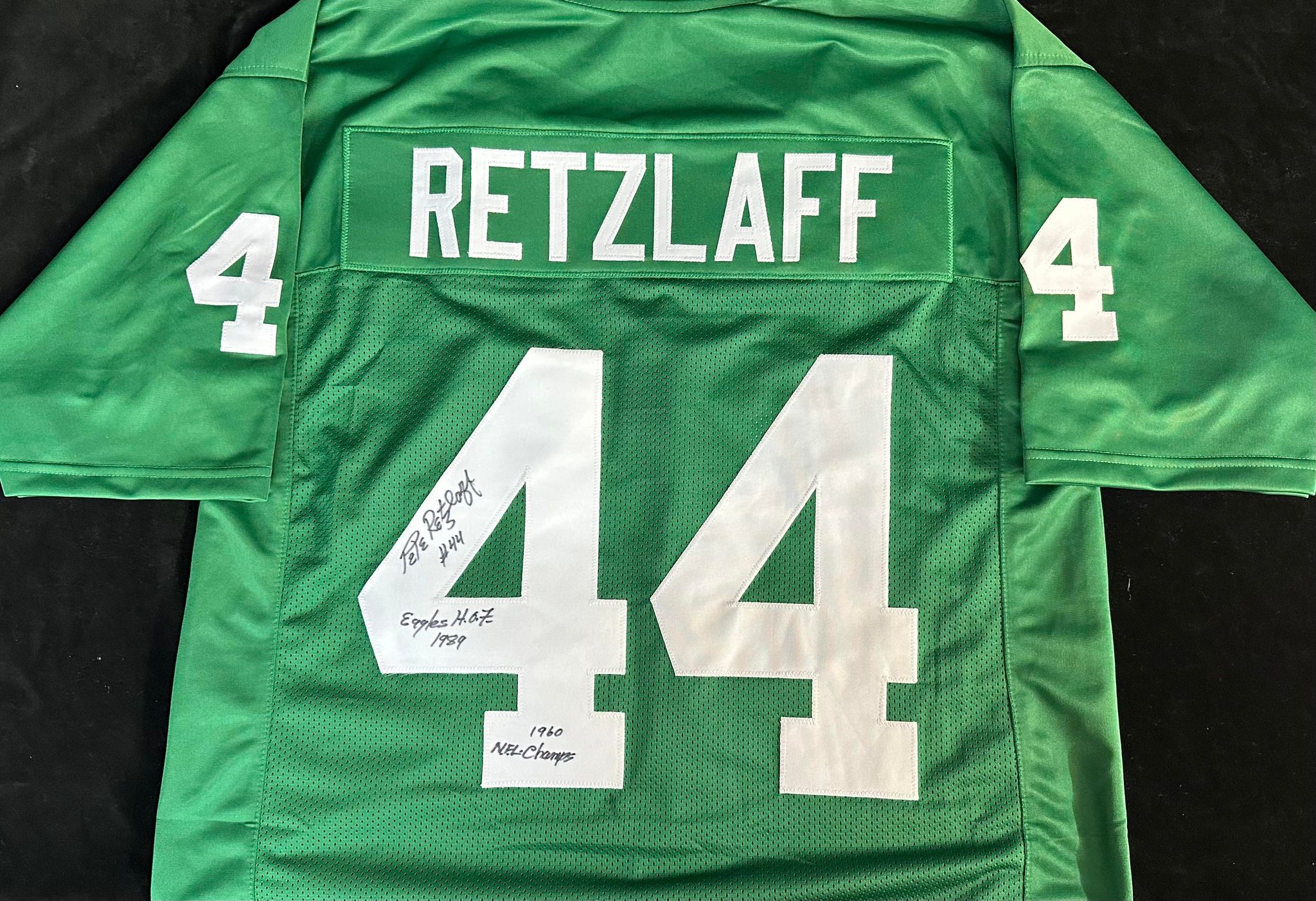 eagles autographed jersey
